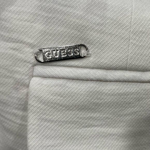 NWOT Guess Womens White Long Line Blazer Jacket Size XS - Picture 6 of 9